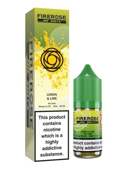 Product Image of Lemon & Lime Nic Salt E-Liquid by Firerose 5000 Salts 10ml